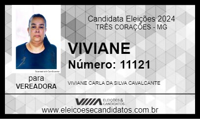 Candidato VIVIANE 2024 - TRÊS CORAÇÕES - Eleições