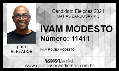 Candidato IVAM MODESTO 2024 - MATIAS BARBOSA - Eleições