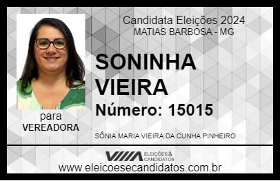 Candidato SONINHA VIEIRA 2024 - MATIAS BARBOSA - Eleições