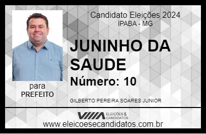 Candidato JUNINHO DA SAUDE 2024 - IPABA - Eleições