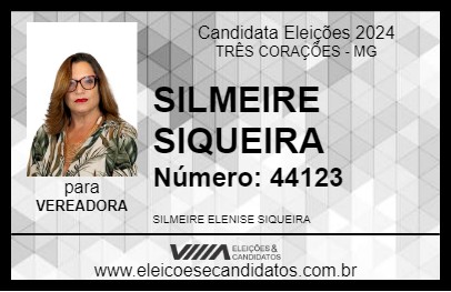 Candidato SILMEIRE SIQUEIRA 2024 - TRÊS CORAÇÕES - Eleições