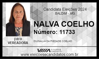 Candidato NALVA COELHO 2024 - BALDIM - Eleições