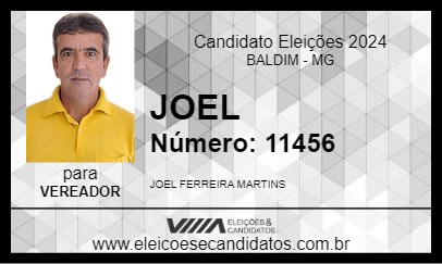 Candidato JOEL 2024 - BALDIM - Eleições