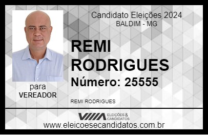 Candidato REMI RODRIGUES 2024 - BALDIM - Eleições