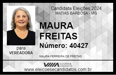 Candidato MAURA FREITAS 2024 - MATIAS BARBOSA - Eleições