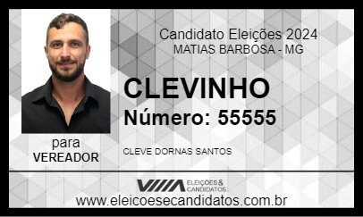 Candidato CLEVINHO 2024 - MATIAS BARBOSA - Eleições