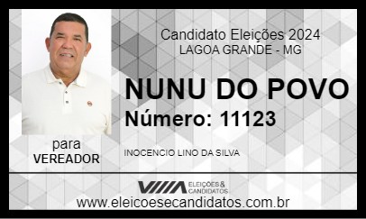 Candidato NUNU DO POVO 2024 - LAGOA GRANDE - Eleições