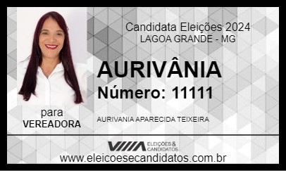 Candidato AURIVÂNIA 2024 - LAGOA GRANDE - Eleições