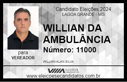 Candidato WILLIAN DA AMBULÂNCIA  2024 - LAGOA GRANDE - Eleições