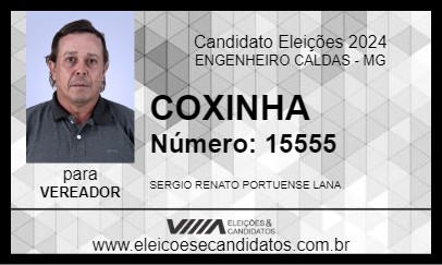 Candidato COXINHA 2024 - ENGENHEIRO CALDAS - Eleições