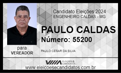 Candidato PAULO CALDAS 2024 - ENGENHEIRO CALDAS - Eleições