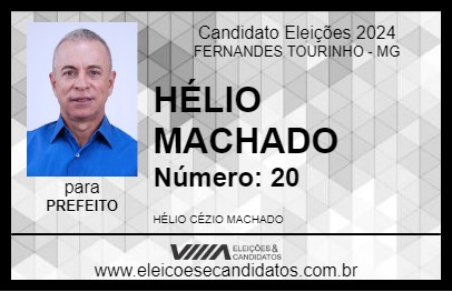 Candidato HÉLIO MACHADO 2024 - FERNANDES TOURINHO - Eleições