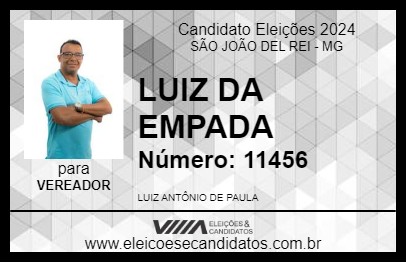 Candidato LUIZ DA EMPADA 2024 - SÃO JOÃO DEL REI - Eleições