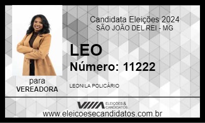 Candidato LEO 2024 - SÃO JOÃO DEL REI - Eleições