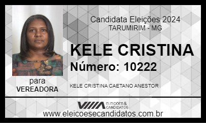 Candidato KELE CAETANO 2024 - TARUMIRIM - Eleições