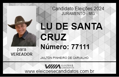 Candidato LU DE SANTA CRUZ 2024 - JURAMENTO - Eleições