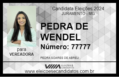 Candidato PEDRA DE WENDEL 2024 - JURAMENTO - Eleições