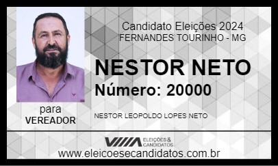 Candidato NESTOR NETO 2024 - FERNANDES TOURINHO - Eleições