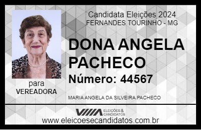 Candidato DONA ANGELA PACHECO 2024 - FERNANDES TOURINHO - Eleições