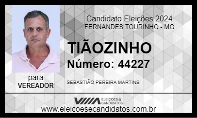 Candidato TIÃOZINHO 2024 - FERNANDES TOURINHO - Eleições