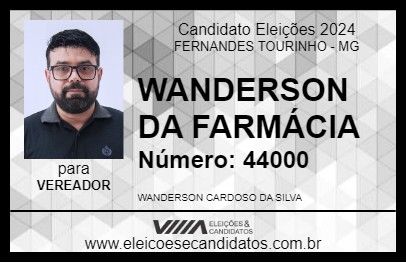 Candidato WANDERSON DA FARMÁCIA 2024 - FERNANDES TOURINHO - Eleições