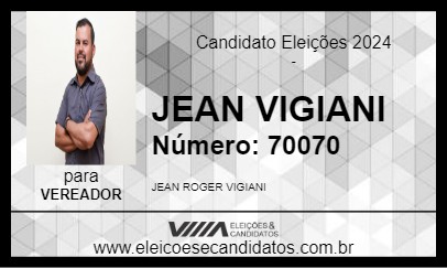 Candidato JEAN VIGIANI 2024 - SANTA BÁRBARA - Eleições