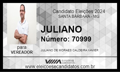 Candidato JULIANO 2024 - SANTA BÁRBARA - Eleições