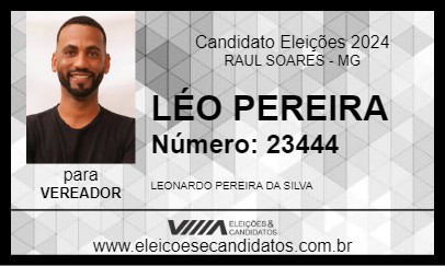 Candidato LÉO PEREIRA 2024 - RAUL SOARES - Eleições