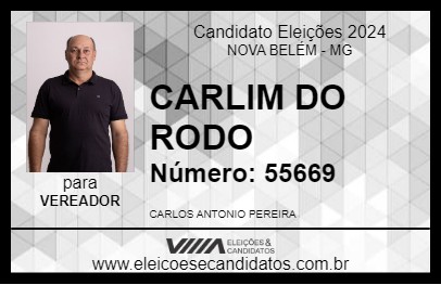 Candidato CARLIM DO RODO 2024 - NOVA BELÉM - Eleições