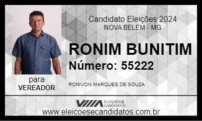 Candidato RONIM BUNITIM 2024 - NOVA BELÉM - Eleições