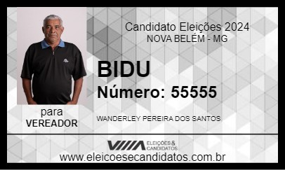 Candidato BIDU 2024 - NOVA BELÉM - Eleições