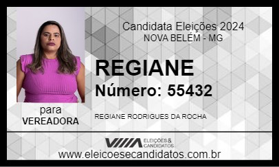 Candidato REGIANE 2024 - NOVA BELÉM - Eleições