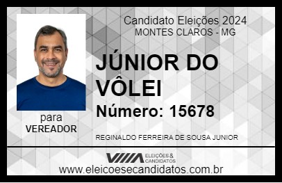 Candidato JÚNIOR DO VÔLEI 2024 - MONTES CLAROS - Eleições