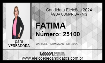 Candidato FATIMA 2024 - ÁGUA COMPRIDA - Eleições