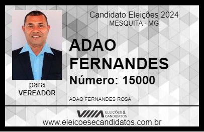 Candidato ADAO FERNANDES 2024 - MESQUITA - Eleições