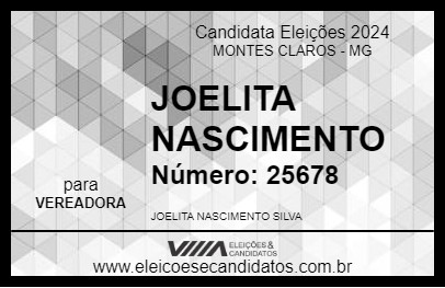 Candidato JOELITA NASCIMENTO 2024 - MONTES CLAROS - Eleições