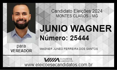 Candidato JUNIO WAGNER 2024 - MONTES CLAROS - Eleições