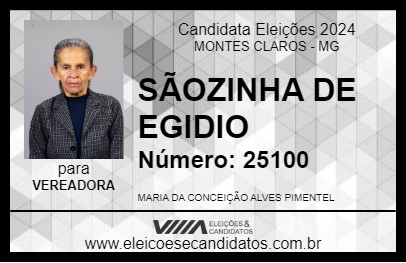 Candidato SÃOZINHA DE LIGÍDIO 2024 - MONTES CLAROS - Eleições