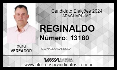 Candidato REGINALDO 2024 - ARAGUARI - Eleições