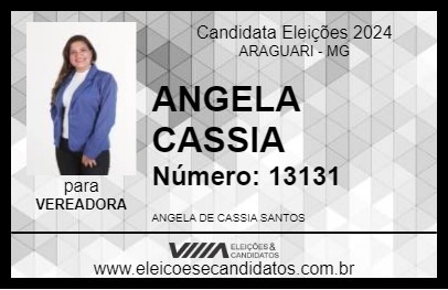 Candidato ANGELA CASSIA 2024 - ARAGUARI - Eleições