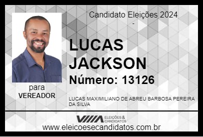 Candidato LUCAS JACKSON 2024 - ARAGUARI - Eleições