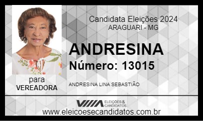 Candidato ANDRESINA 2024 - ARAGUARI - Eleições