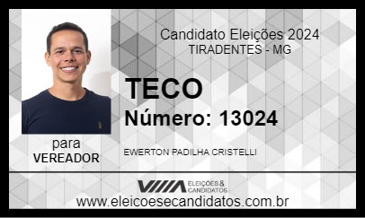 Candidato TECO 2024 - TIRADENTES - Eleições