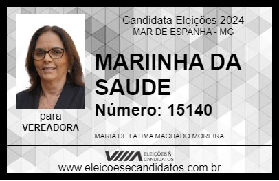 Candidato MARIINHA DA SAUDE 2024 - MAR DE ESPANHA - Eleições