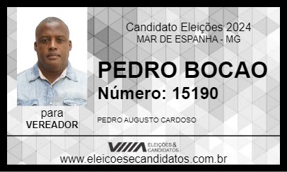 Candidato PEDRO BOCAO 2024 - MAR DE ESPANHA - Eleições