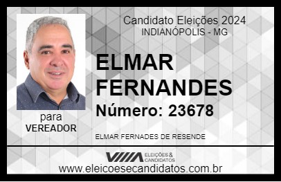 Candidato ELMAR FERNANDES 2024 - INDIANÓPOLIS - Eleições