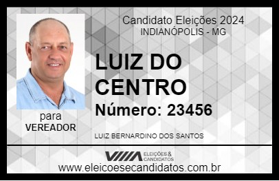 Candidato LUIZ DO CENTRO 2024 - INDIANÓPOLIS - Eleições