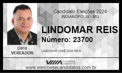 Candidato LINDOMAR REIS 2024 - INDIANÓPOLIS - Eleições