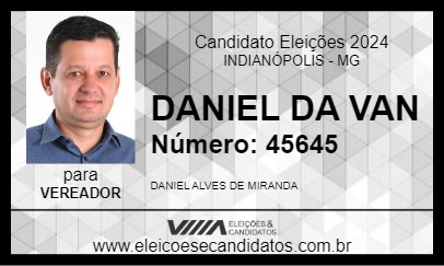 Candidato DANIEL DA VAN 2024 - INDIANÓPOLIS - Eleições