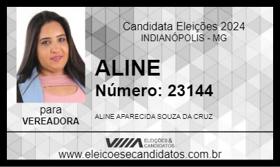 Candidato ALINE 2024 - INDIANÓPOLIS - Eleições